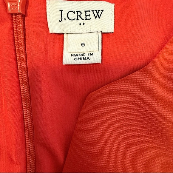 J.Crew Elegant Neon Orange  Women's Dress - Picture 12 of 12